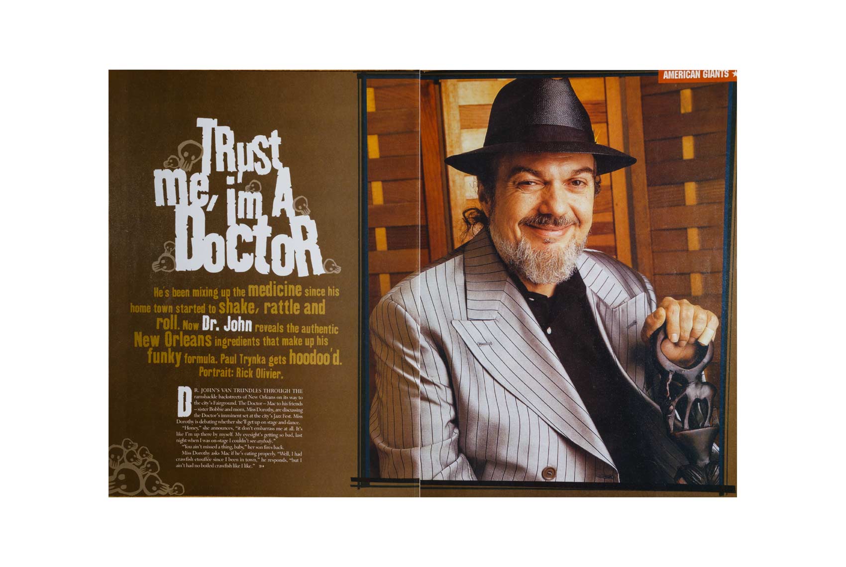 Mojo Magazine cover of Dr.John